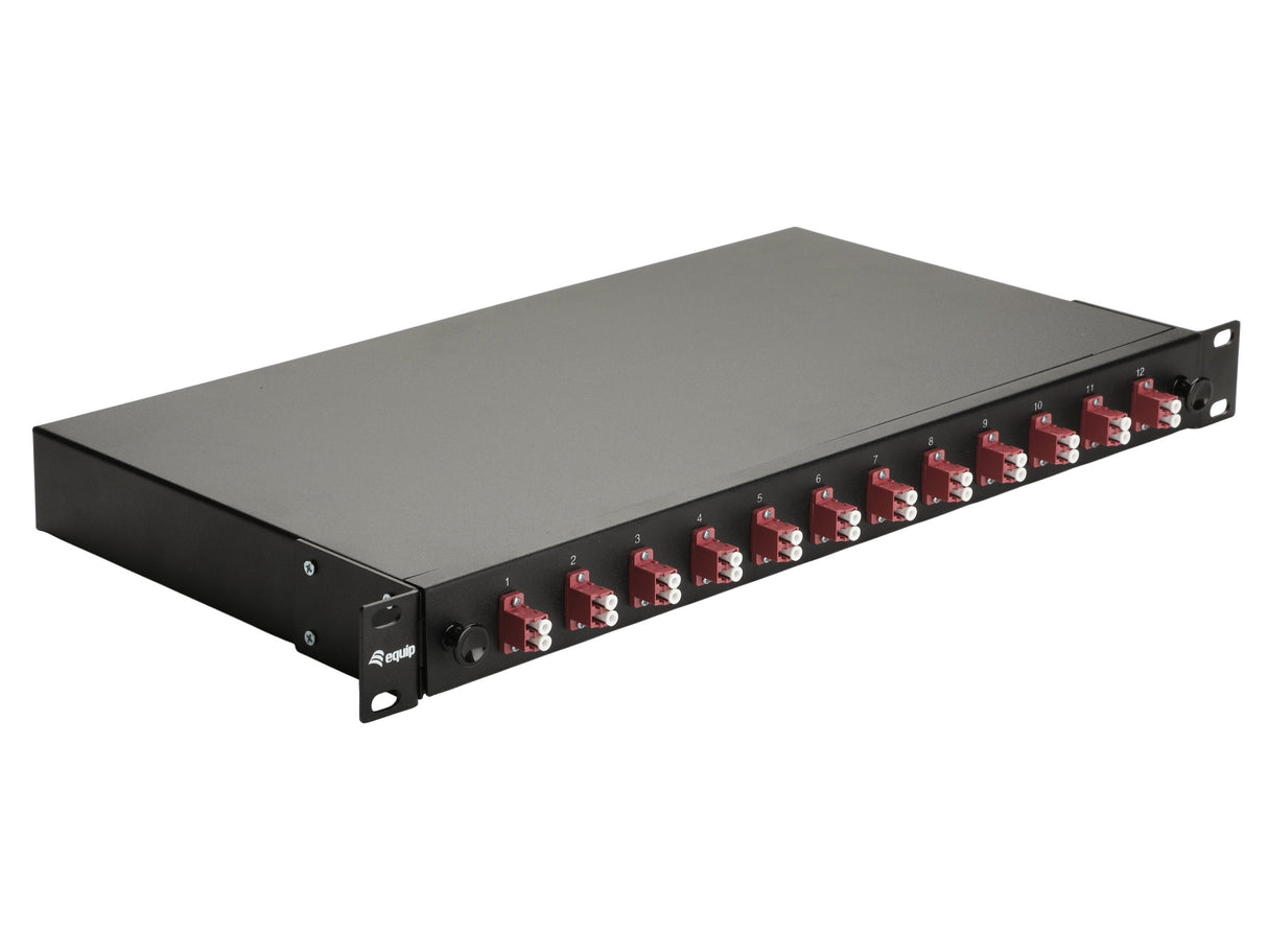 Equip Lwl-Spleisskamen 12-Port Lc-Duplex Om4 1u Komplett Sw