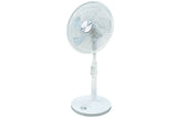Grunkel Ventilador De Pie 2-28w Regulable Ultrasilencioso Programable 12 Velocidades Blanco