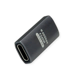 Roline Usb4 Gen 3x2 Adapter Typ C St Bu, Aluminium, 90, Gedreht, Silberfarben