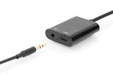 Adaptador Digitus Usb Splitter Tipo C - 3.5mm Tipo C M/F/F 0.2m Gen2 5a 10gb