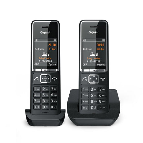 EAN 4250366866352 - Gigaset COMFORT 550 duo Teléfono analógico Identificador de llamadas Negro imagen 9