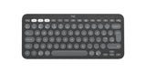 Teclado Inglés Logitech Pebble Keys 2 K380s Rf Wireless + Bluetooth Qwerty Reino Unido Grafito