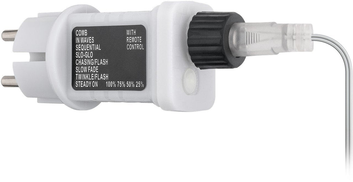 Cortina De Luz Con 300 Led
Con Mando A Distancia, Función Temporizador, 8 Modos De Luz, Dimmer Y Transformador Externo De 31 V,