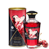 Shunga - Aceite Masaje Efecto Calor Sabor Intenso Cereza 100 Ml
