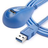 Startech.Com Cable De 1 5m De Extensión Alargador Usb 3.0 Superspeed Base Dock Macho A Hembra Usb A Extensor De Sobremesa Azul Cable Alargador Usb Usb Tipo A (M) A Usb Tipo A (H) 1.5 M Negro Para P/N: 2sd4fcru3 Cfastrwu3 Fcreadmicro3