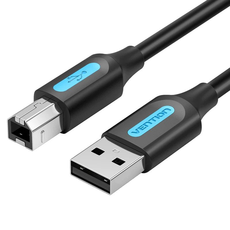 Cable Usb 2.0 Impresora Vention Coqbj Usb Tipo-B Macho Usb Macho 5m Negro