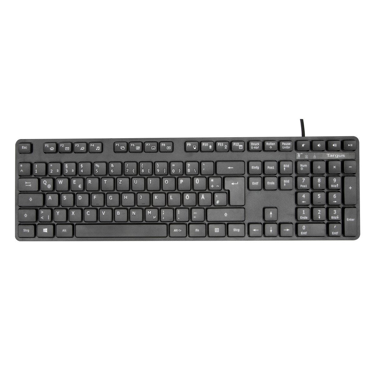 Teclado Alemán Targus Akb30de Usb Qwertz Negro
