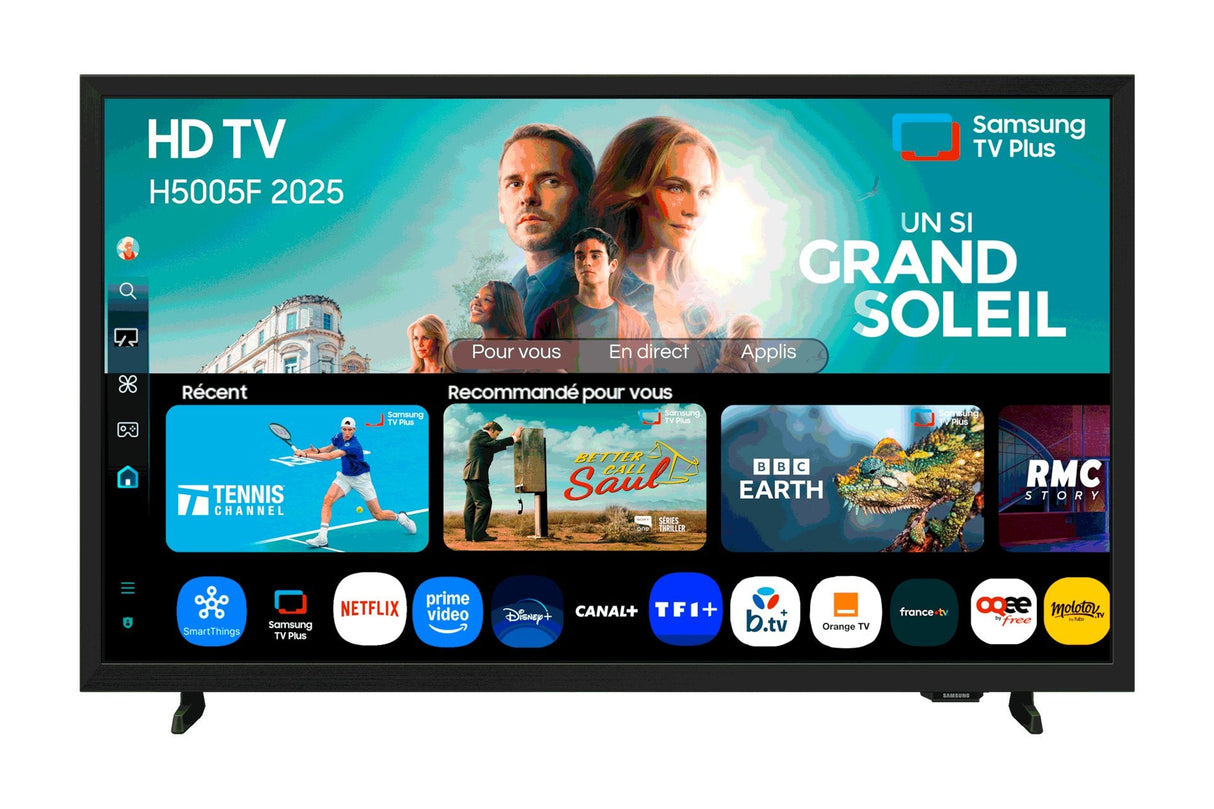 Samsung Tu32h5005fk 32" Clase Diagonal H5005f Series Tv Lcd Con Retroiluminación Led Smart Tv Tizen Os 720p 1366 X 768 Hdr Negro