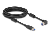 Delock 81111 Cable Usb 5 Gbps Tipo-A Macho A Tipo-B Macho 90° Acodado A La Derecha 5 M