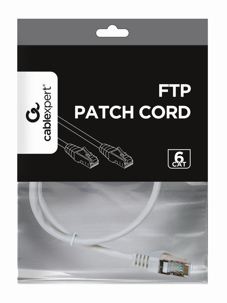 EAN 8716309101585 - Gembird PP6-0.5M/W cable de red Blanco 0,5 m Cat6 F/UTP (FTP) imagen 4