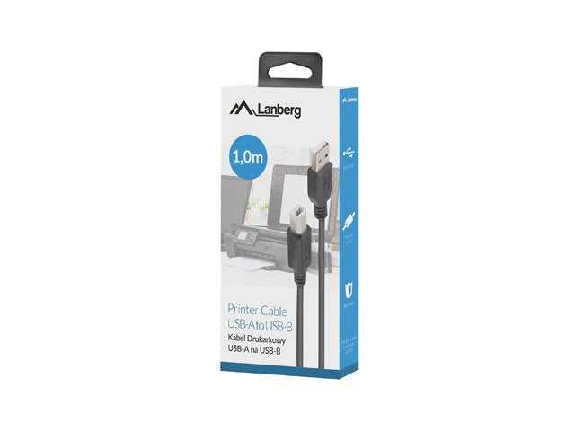 Lanberg Ca-Usba-15cu-0010-Bk Cable Usb 1m 2.0 Usb A->Usb-B