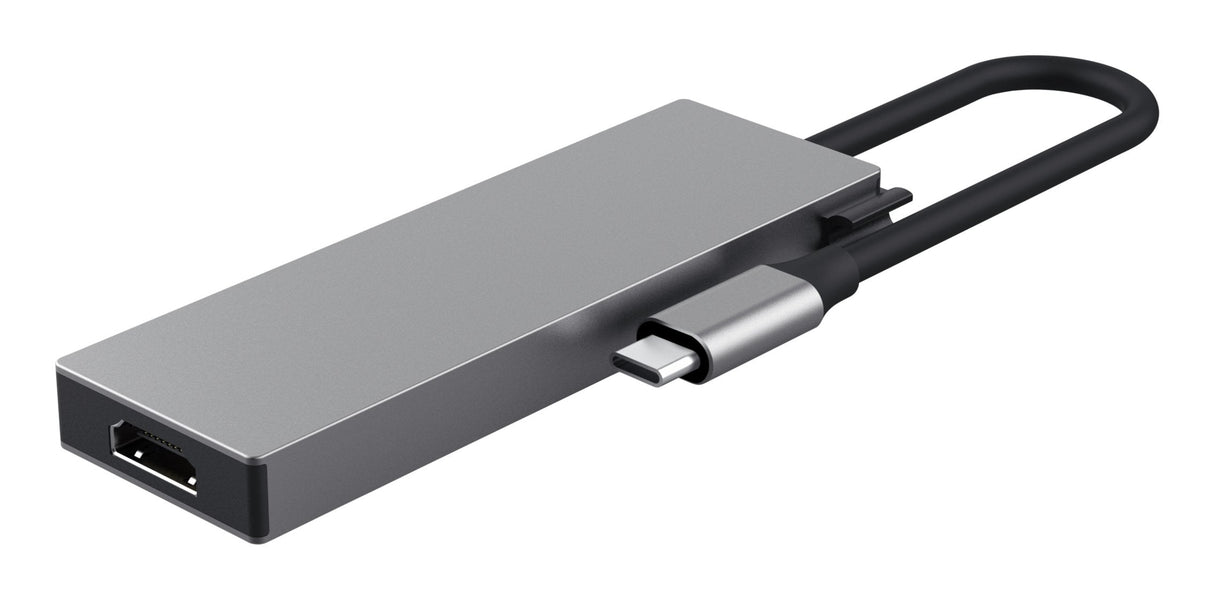 Hub 5 Puertos Usb-C Dalyx Gris Trust 2xusb/ 1xhdmi 2xusb Tipo-C/ Gris