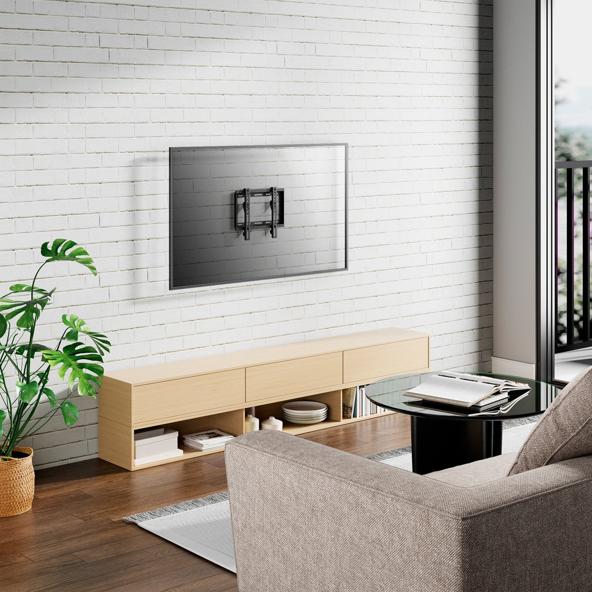 Aisens Soporte Eco Ultra Delgado Para Monitor / Tv 35kg De 23-42 - Negro