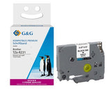 G&G Seiden Schriftband Compatible Con Brother Tze-R231