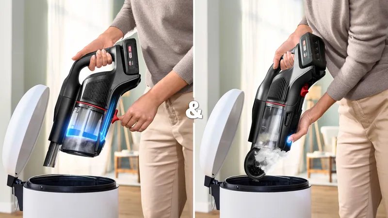 EAN 4242005469598 - Bosch Unlimited 10 Aspiradora escoba 2 en 1 Batería Secar HEPA Sin bolsa 0,4 L Negro 4 Ah imagen 11