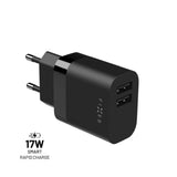 EAN 8591680149957 - FIXED FIXC17N-2U-BK cargador de dispositivo móvil Universal Negro Corriente alterna Interior imagen 1