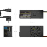 EAN 8435739905180 - AISENS ASPC-500TFX-PSEBK unidad de fuente de alimentación 20+4 pin ATX Negro imagen 3