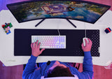 Mesa Gaming Gxt 709w Luminus Blanco Trust Máximo 150kg/ 120 X 60 X 74cm/ Control De Iluminación