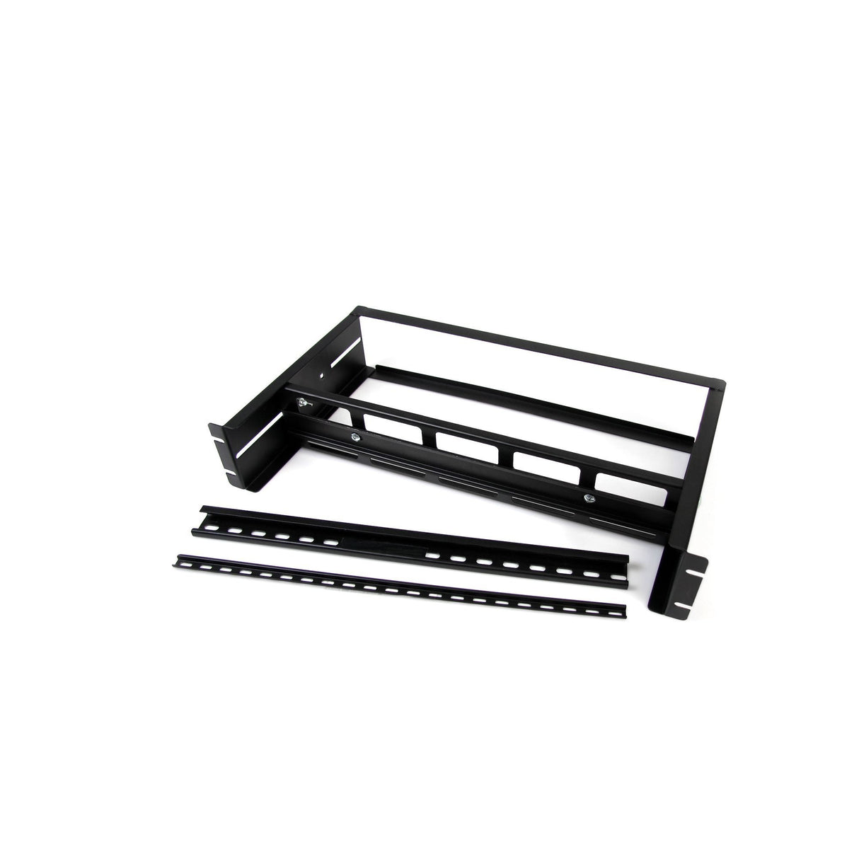 Startech.Com Juego Kit De Riel Din Ajustable Montable En Rack Armario Bastidor Con Rieles Top Hat Mini G Rails Juego De Rieles Para Rack Negro 2u 19" Para P/N: Rk12od2 Rk2537bkm Rk3236bkf Rk4236bkb Rk4242bk24 Rk4242bk30 Rk4od Rkqmcab12v2