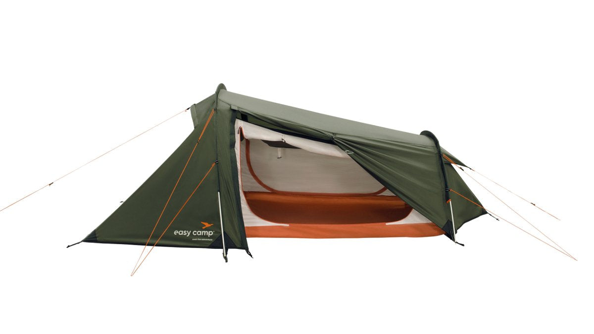 Tienda Túnel Easy Camp Sarek 2 Verde Oscuro/Naranja, Modelo 2025 120468