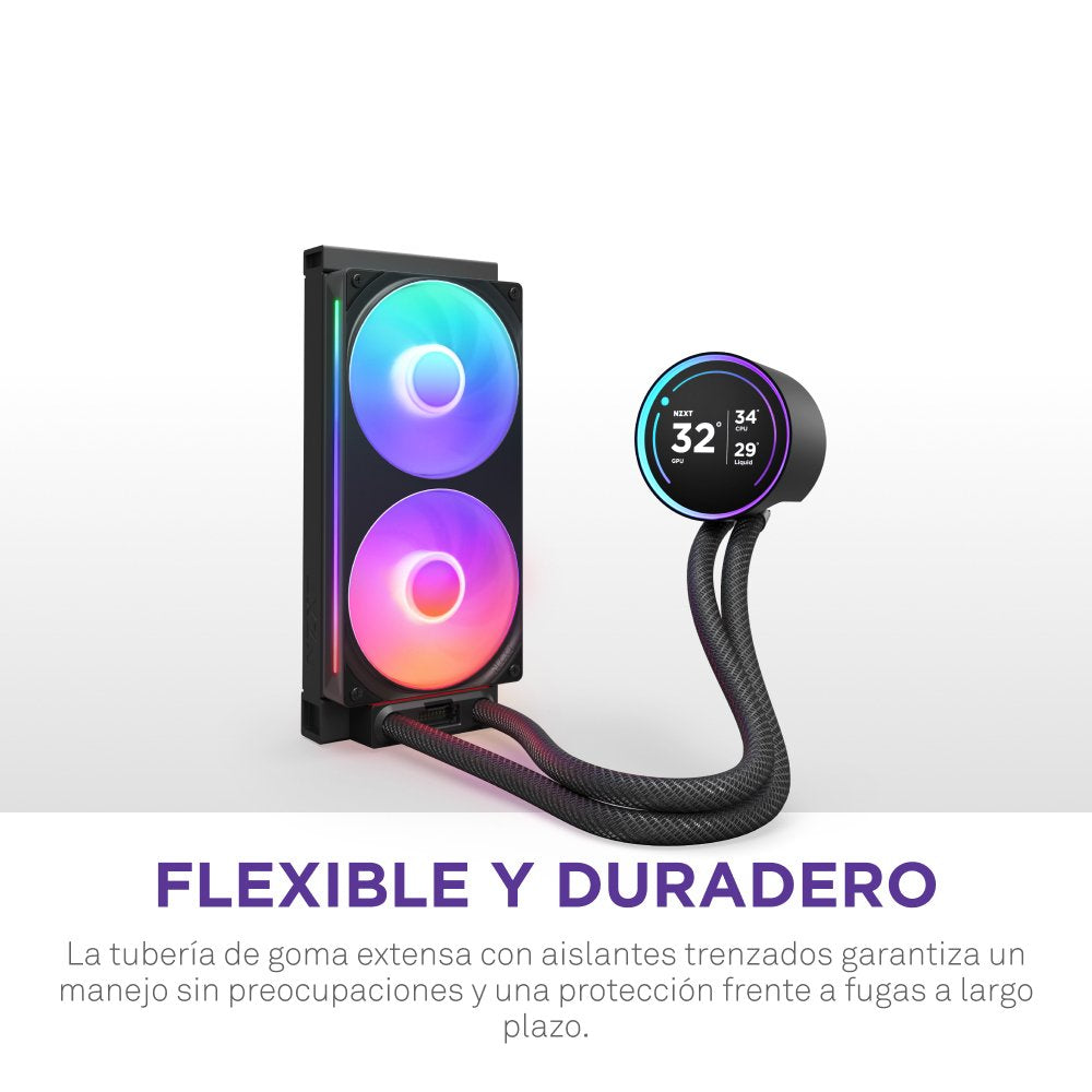 Nzxt Kraken Elite 240 Rgb 240 Mm, Refrigeración Por Agua Negro Rl-Kr24e-B2