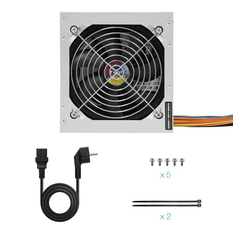 EAN 8433281010260 - TooQ TQAPOLO-500SP unidad de fuente de alimentación 500 W 20+4 pin ATX ATX Plata imagen 6