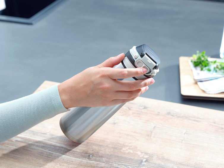 Leifheit 03272 Taza De Viaje 600 Ml Plata Acero Inoxidable