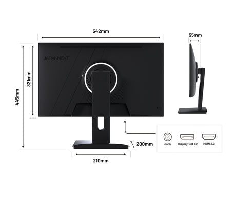 EAN 4589511170373 - JAPANNEXT JN-I238FHD200F pantalla para PC 60,5 cm (23.8") 1920 x 1080 Pixeles Full HD LCD Negro imagen 10