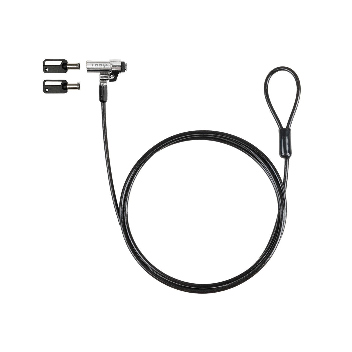 Tooq Cable Seguridad Nano 2.5x6mm Llave Para Portatiles - Gris