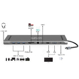 EAN 4252011900572 - 4smarts 11in1 USB 3.2 Gen 1 (3.1 Gen 1) Type-A + Type-C Gris imagen 3