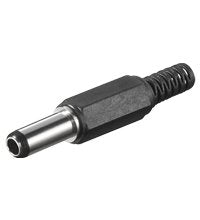 Conector Dc Macho  - Diametro 2,5x5,5mm Goobay