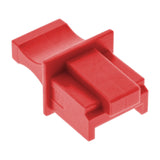 Inline Dust Cover Para Enchufe Rj45 Rojo 100 Uds.
