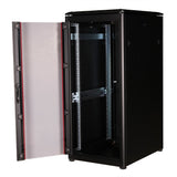 Roline 19-Zoll Netzwerkschrank Pro 26 He, 600x800 Bxt Glastr Schwarz
