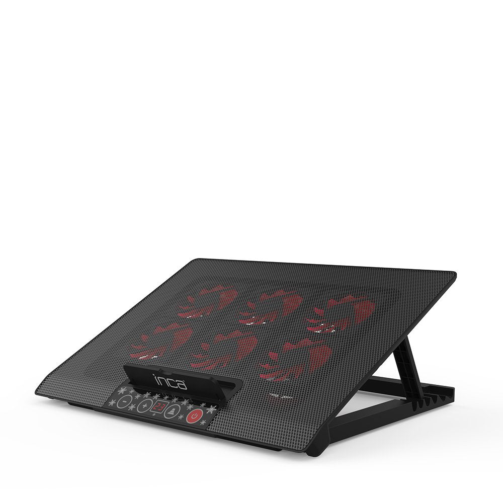 Base Refrigeradora Inca 6x Fan, Control Panel, 2x Usb