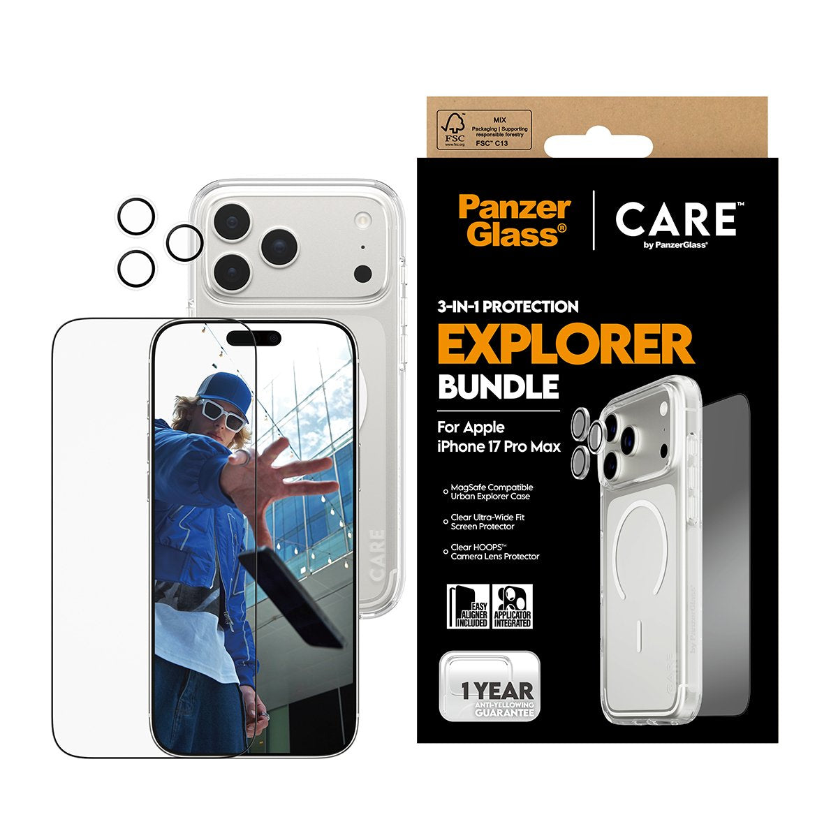 Panzerglass Care 3-In-1 Flagship Explorer Hndle Iphone 17 Pro Max
