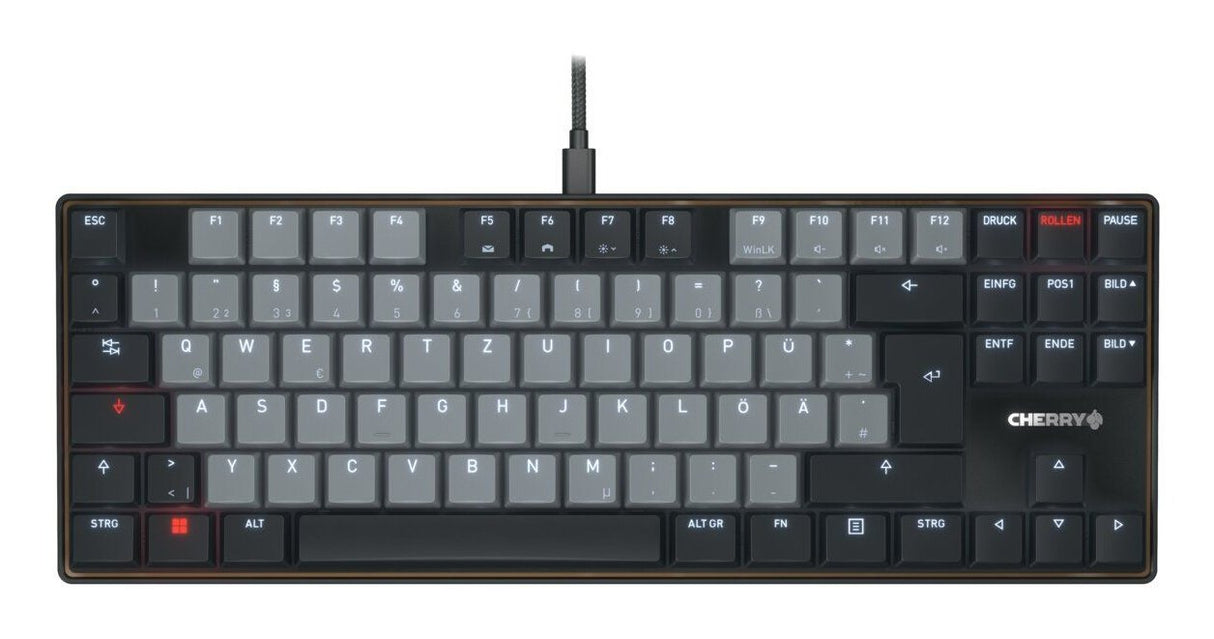 EAN 4025112117282 - CHERRY KC 500 MX LP TKL teclado Hogar / Oficina USB QWERTZ Alemán Negro, Gris imagen 1