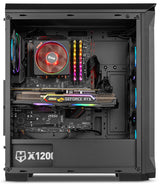 Caja Pc Nox Atx Hummer Quantum 1xusb3.0 2xusb2.0 Negro Argb