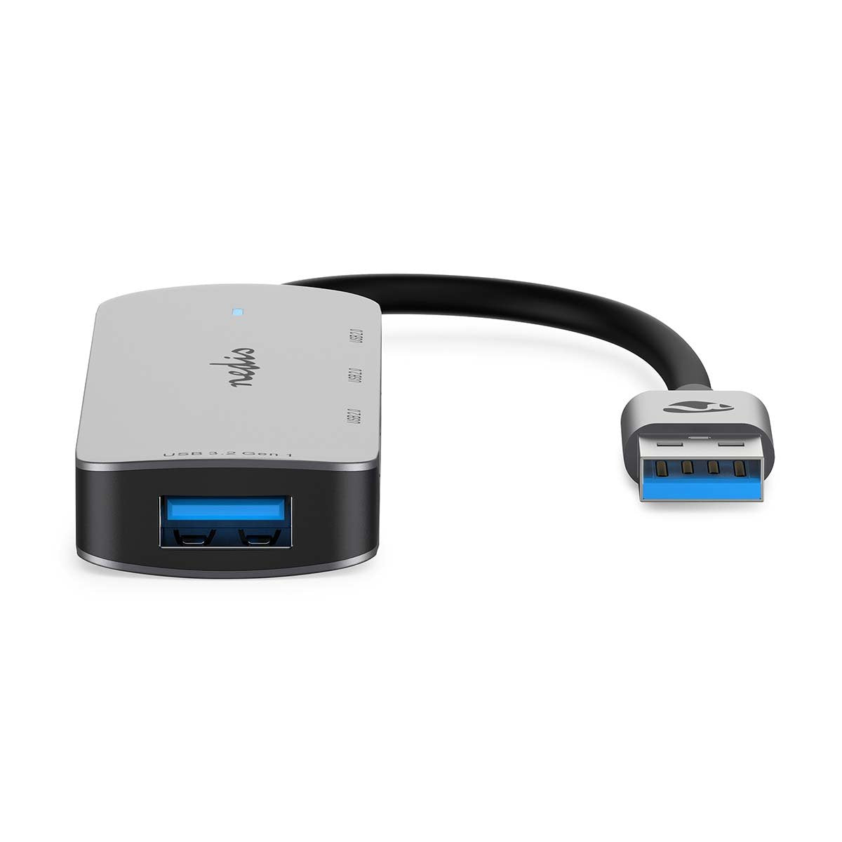 Nedis Ccgb61210gy01 Hub De Interfaz Usb 3.2 Gen 1 [3.1 Gen 1] Type-A Gris