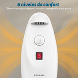 Radiador De Aceite Eléctrico Mini Grunkel 800w Blanco Racp-80d