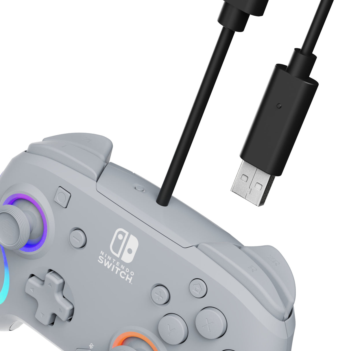 Pdp Afterglow Wave Wired, Gamepad Gris, Para Nintendo Switch 500-237-Ge