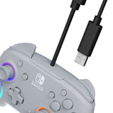 Pdp Afterglow Wave Wired, Gamepad Gris, Para Nintendo Switch 500-237-Ge