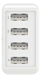 Ansmann Cargador Pared Usb 5v Dc 3000ma 30w 4xusb Blanco