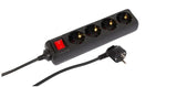 EAN 5715063307335 - Microconnect MC-GRU00415BS base múltiple 1,5 m 4 salidas AC Interior Negro imagen 1