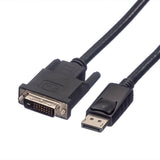 EAN 7611990129775 - ROLINE 11.04.5772 adaptador de cable de vídeo 2 m DisplayPort DVI Negro imagen 1