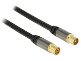 EAN 4043619889228 - DeLOCK 88922 cable coaxial RG-6/U 1 m IEC Negro imagen 2