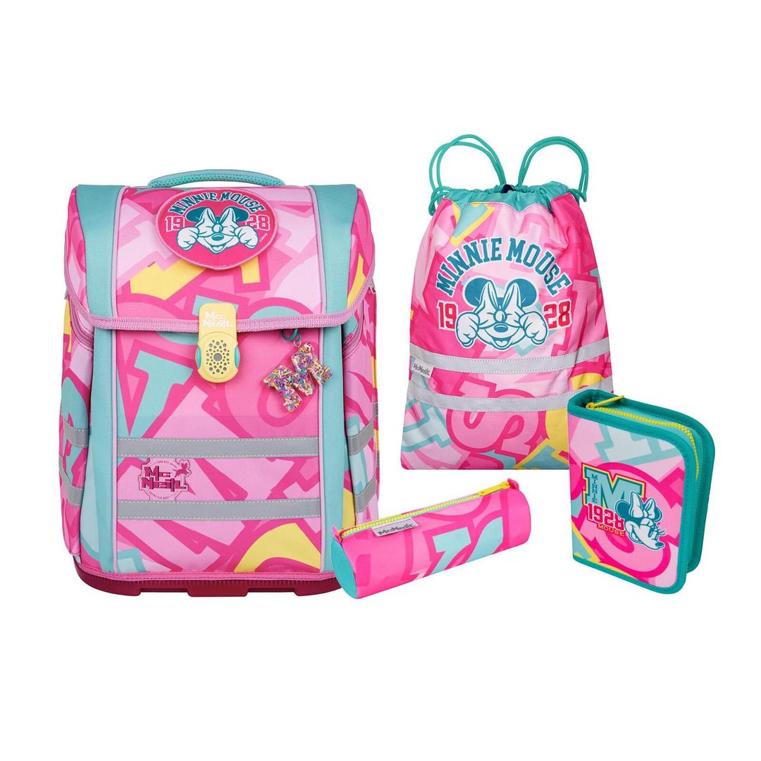 Mcneill Juego De Mochila Escolar Perfecto 5tlg. Disney-Minnie Mouse