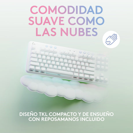 EAN 5099206100886 - Logitech G 920-010685 teclado Juego RF Wireless + Bluetooth QWERTY Español Blanco imagen 4