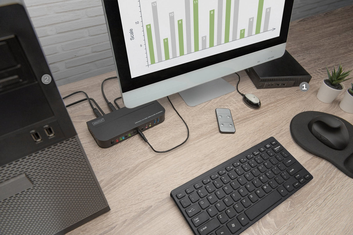 EAN 4016032487517 - Digitus DS-12874 interruptor KVM Negro imagen 2