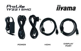 Monitor Iiyama 22 Pl Tf2215mc-B2 Touch 14ms,Vga,Hdmi,Dp,Openframe, Antifingerprint