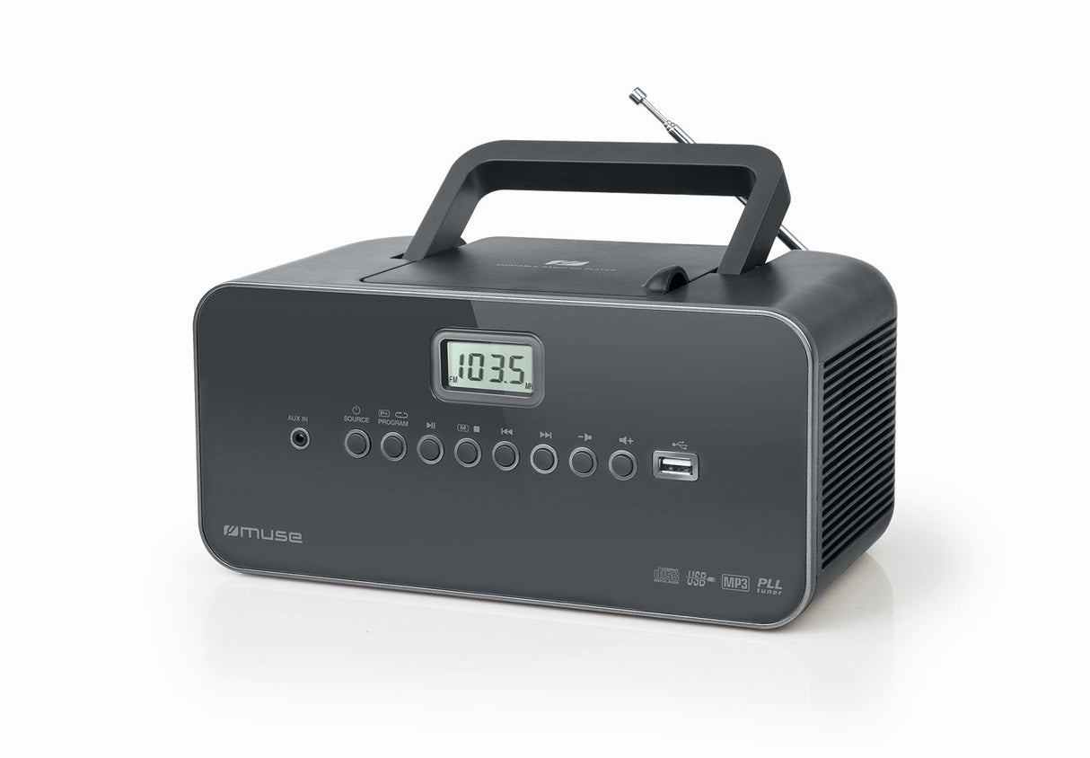 Radio Muse M-28dg Portable  Lecteur, Grey